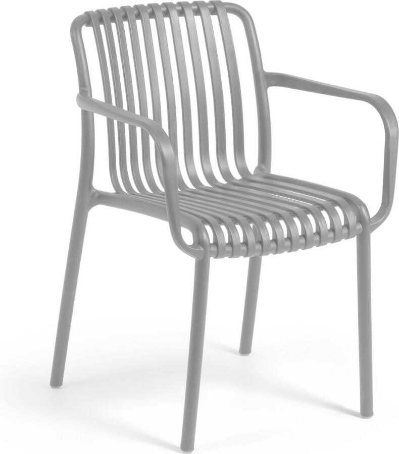 Kave Home Tuinstoel 'Isabellini' kleur Lichtgrijs