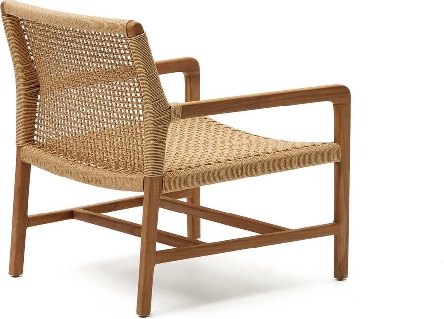 Kave Home Fauteuil Sabolla van massief teakhout