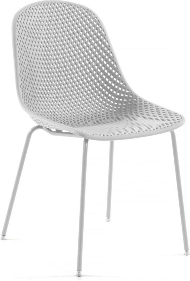 Kave Home Tuin Eetkamerstoel Quinby Wit