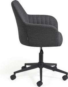 Kave Home Bureaustoel 'Maddina' kleur Donkergrijs