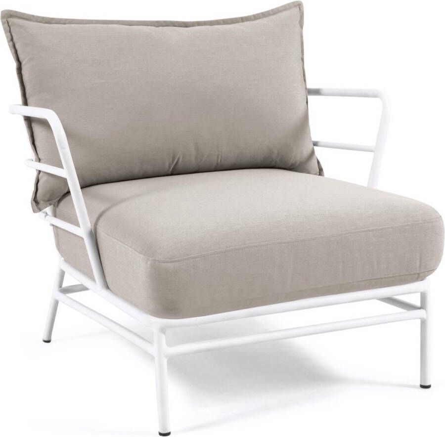 Kave Home Outdoor Fauteuil 'Mareluz' kleur Wit