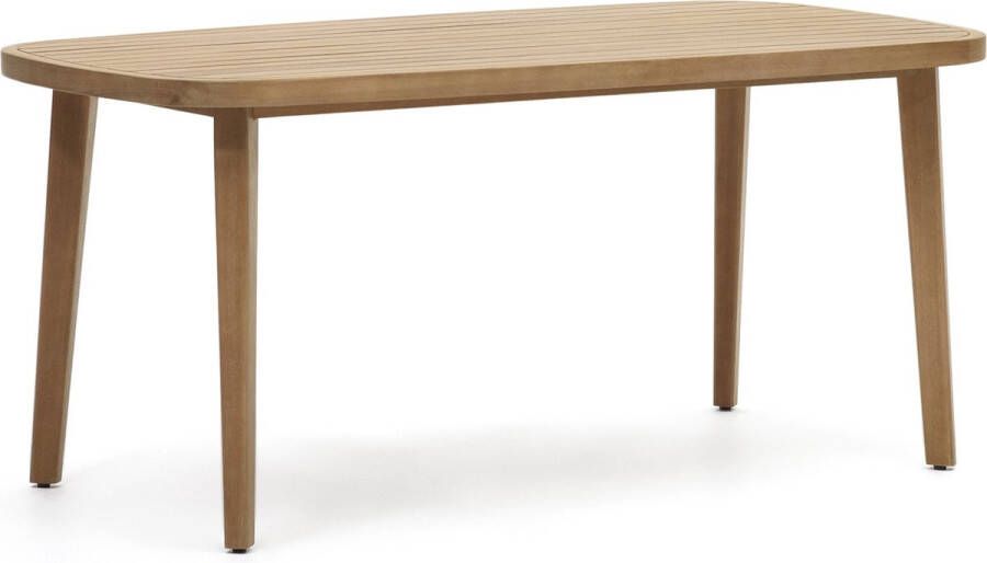 Kave Home Maset 100% buitentafel in massief eucalyptushout 170 x 90 cm FSC