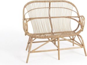 Kave Home Mimosa rotan bank met natuurlijke afwerking 114 cm