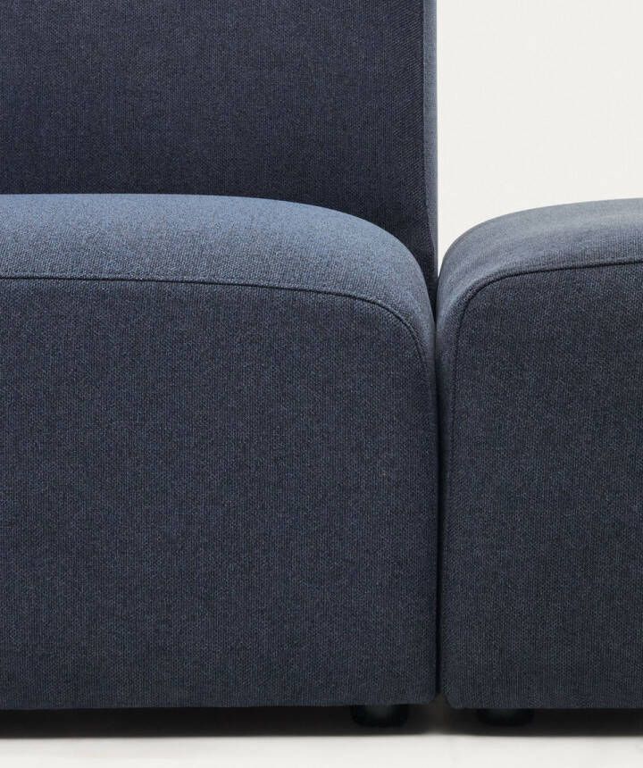 Kave Home Neom 1-zits modulaire bank met blauw eindpaneel 169 cm