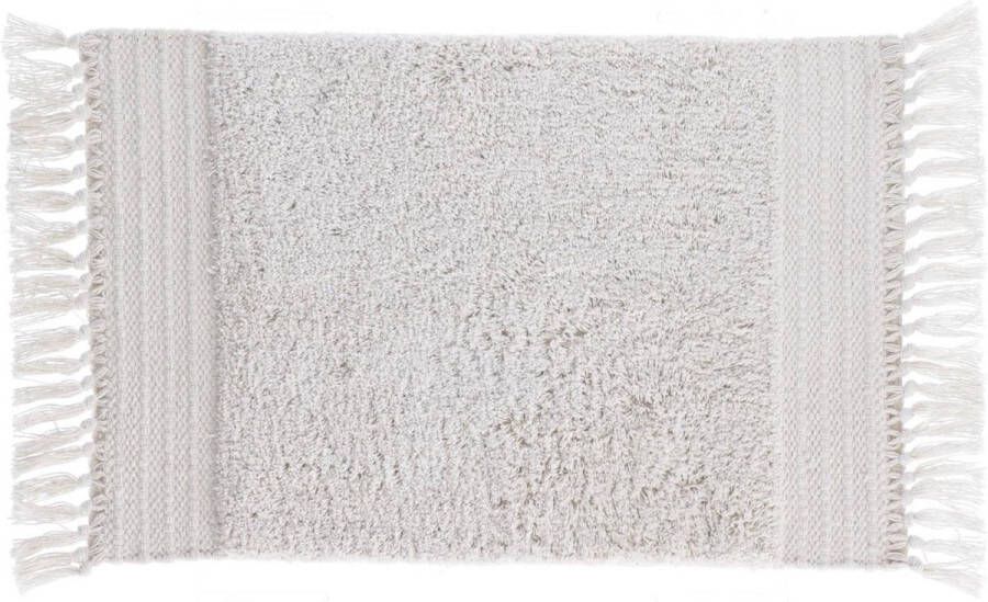Kave Home Nilce witte badmat 40 x 60 cm