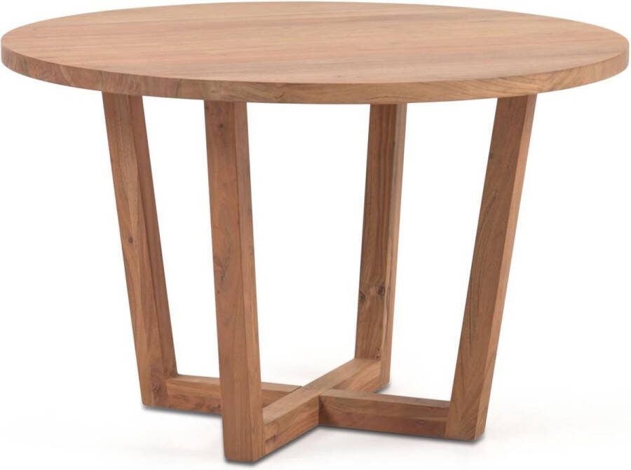 Kave Home Ronde tafel Nahla van massief acaciahout met een natuurlijke afwerking Ø 120 cm