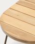 Kave Home Salguer outdoor salontafel van massief acaciahout en bruin staal Ø 100 x 50 cm FSC 100% - Thumbnail 1