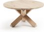 Kave Home Salontafel Lotus Ø 65 cm massief eikenhout - Thumbnail 1