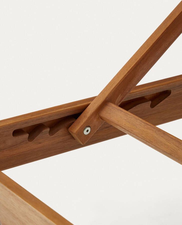 Kave Home Sulamita ligstoel voor buiten gemaakt van massief acaciahout FSC 100%