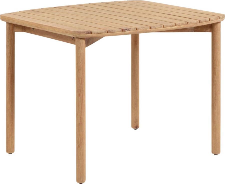 Kave Home Tafel Sheryl gemaakt van massief eucalyptus 90 x 90 cm FSC 100%