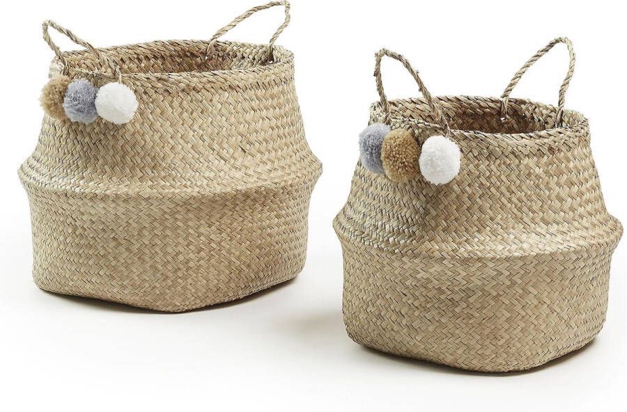 Kave Home Mand Thai Set van 2 stuks Naturel