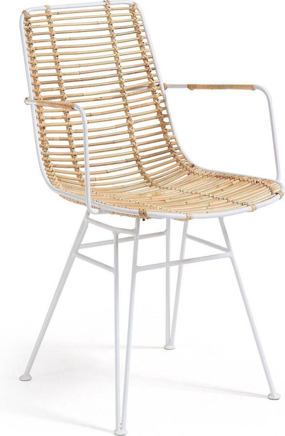 Kave Home Tishanaleuning Synthetic Wicker Rattan met armleuning
