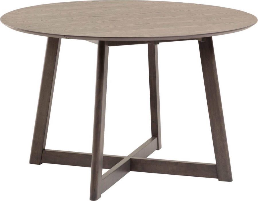 Kave Home Uitschuifbare tafel Maryse 70 (120) x 75 cm afwerking in essenhout