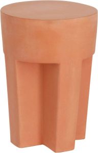 Kave Home Vilena bijzettafel terracotta Ø 33 cm