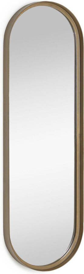 Kave Home Wandspiegel Tiare van goudkleurig metaal 31 x 101 cm