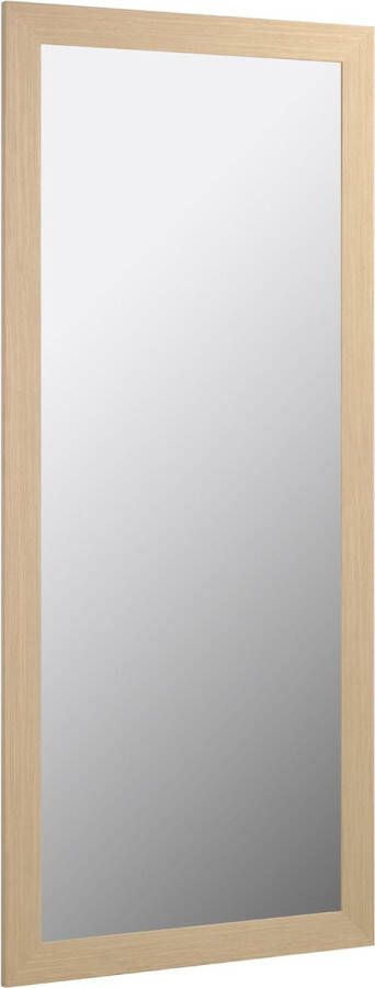 Kave Home Yvaine spiegel brede omlijsting natuurlijke afwerking 80 5 x 180 5 cm