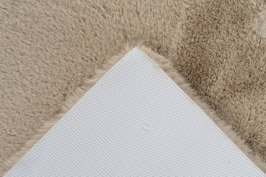 Kayoom Badkamer tapijt wasbaar beige 50 x 90 cm