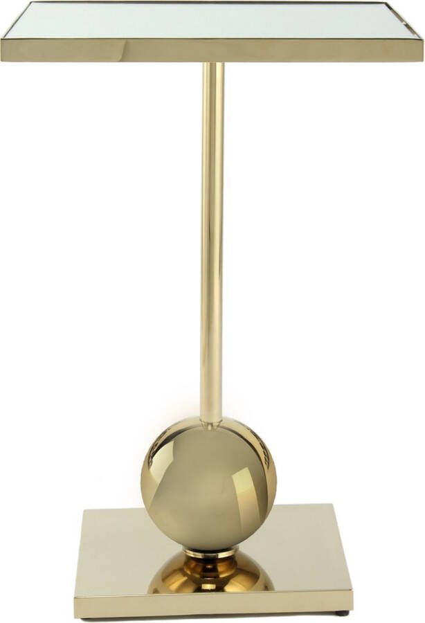 Kayoom Bijzitter leva roestvrij staal goud 42 x 42 x 62 cm