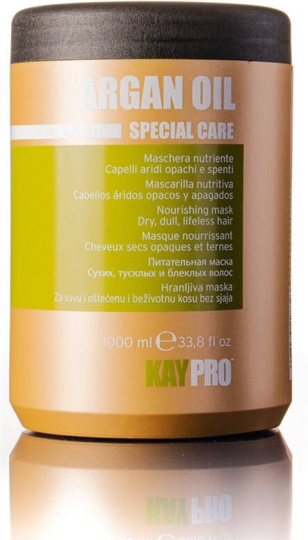 KayPro Argan Oil Masker 1000 ml – Professionele Haarverzorging – Haarmasker voor Droog en Beschadigd Haar Arganolie Haar – Argan olie