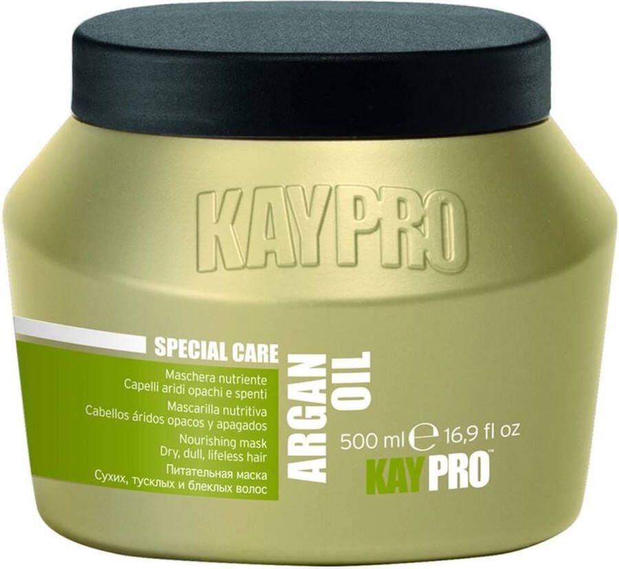 KayPro Argan Oil Masker 500 ml – Professionele Haarverzorging – Haarmasker voor Droog en Beschadigd Haar Arganolie Haar – Argan olie