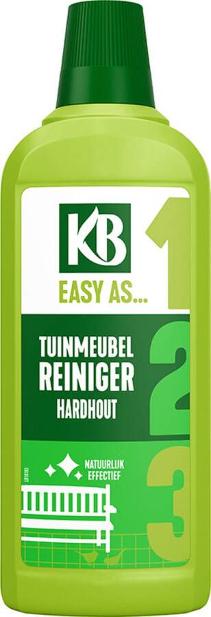 KB Tuinmeubelreiniger Hardhout Concentraat 750ml Teak reiniger tuinmeubelen Geschikt voor hardhout tuinmeubels zoals teak tuinstoelen of picknicktafel