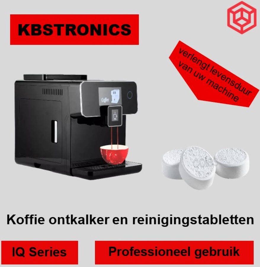 Kbstronics koffiemachine ontkalker en voor reiniging 2 in 1 6 volwaardige reinigingsbeurten ontkalker reinigingstabletten