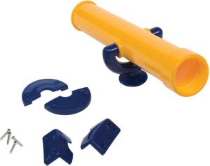 KBT Speelgoed Telescoop in Geel Blauw van kunststof Accessoire voor Speelhuis of Speeltoestel