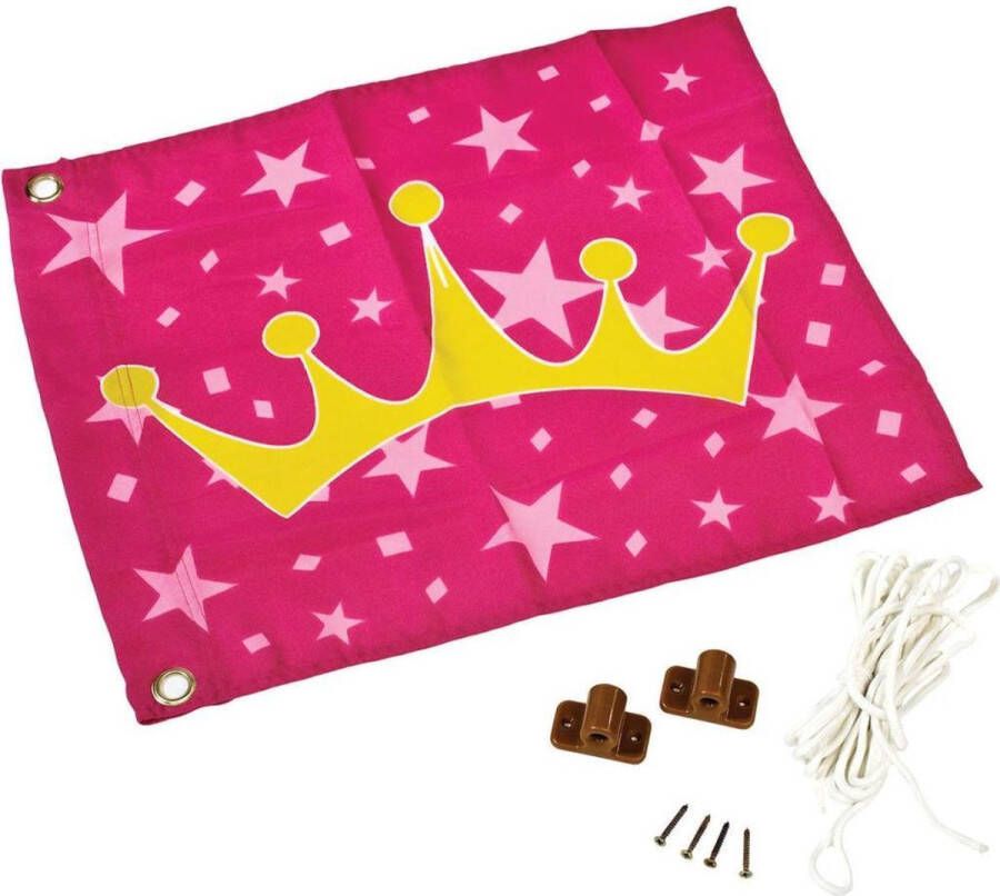 KBT vlag princess met liftsysteem 55 x 45 cm roze