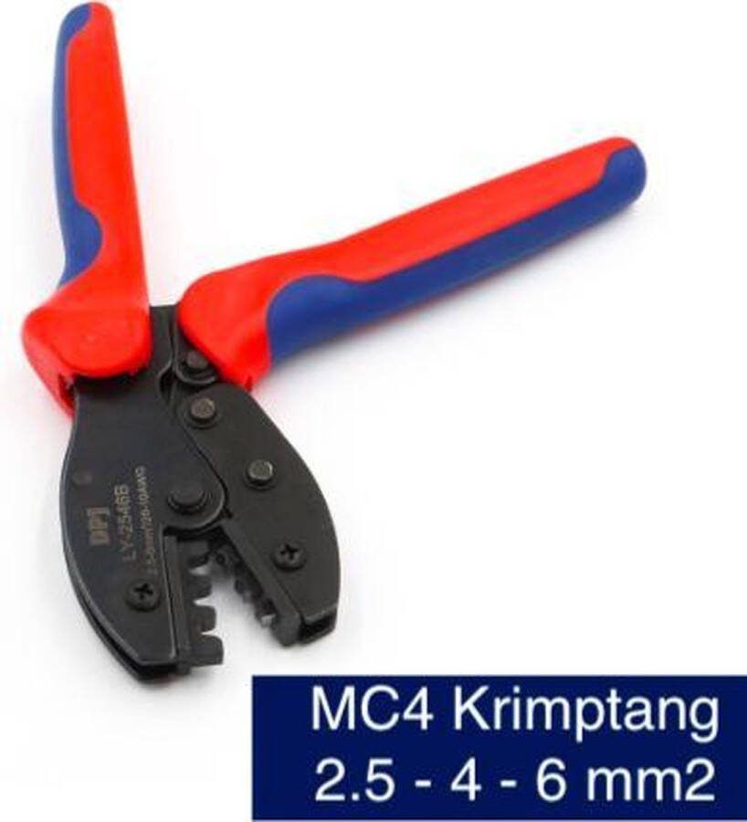 KD MC4 Connector Kabel Krimptang 2.5 4 6 mm2 Zonnepanelen Solar Panel Solar Kabel