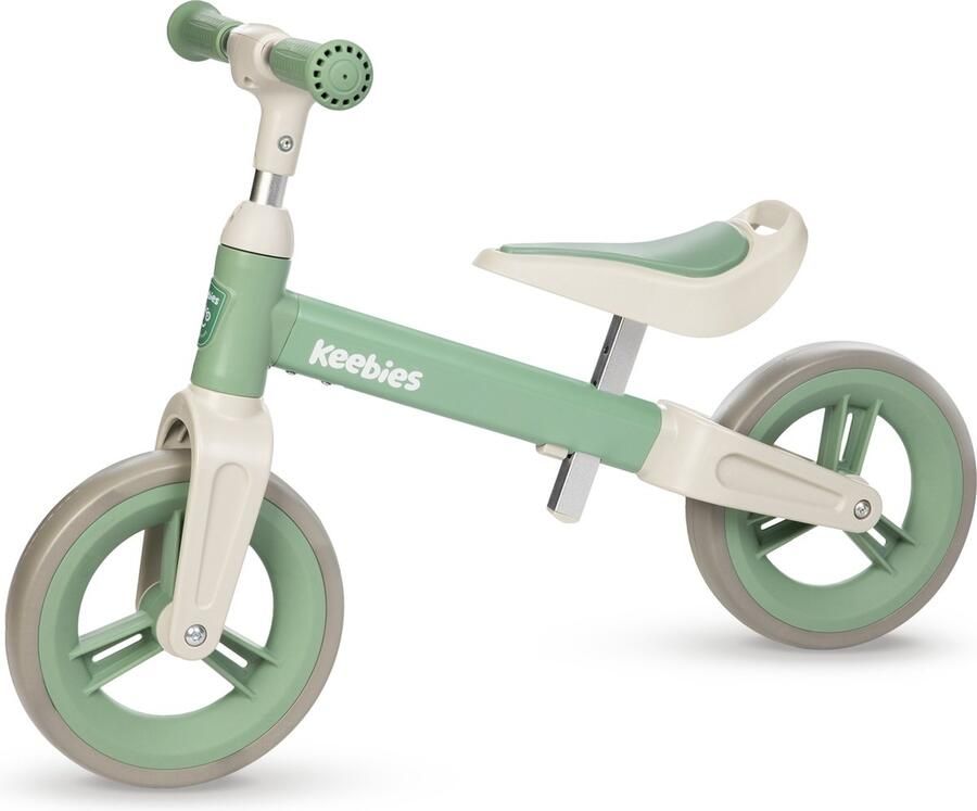 Keebies Loopfiets Voor kinderen 1 5 en 2 en 3 4 Jaar Kinderfiets Balance Bike Baby Fiets Binnen en Buiten Speelgoed Voor Jongens en Meisje Olijfgroen