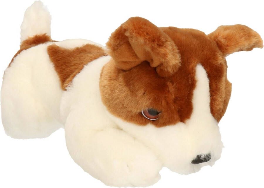 Keel Toys Pluche creme bruine Jack Russel puppy honden knuffel 25 cm Knuffel huisdieren