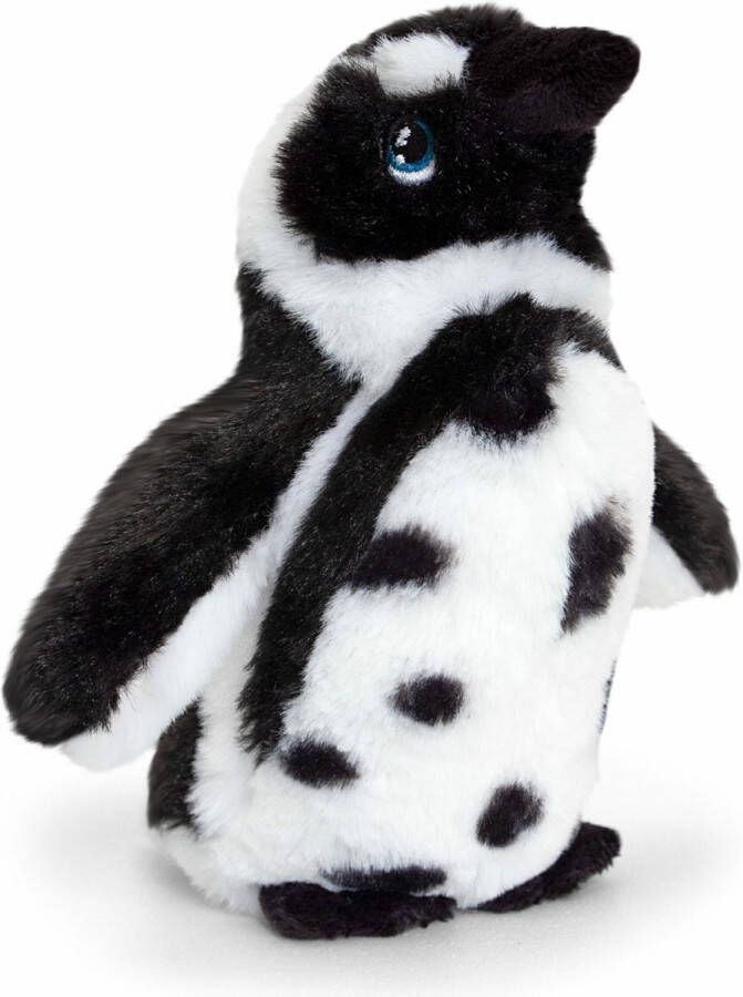 Keel Toys pluche Humboldt pinguin knuffeldier wit zwart staand 18 cm Knuffeldier