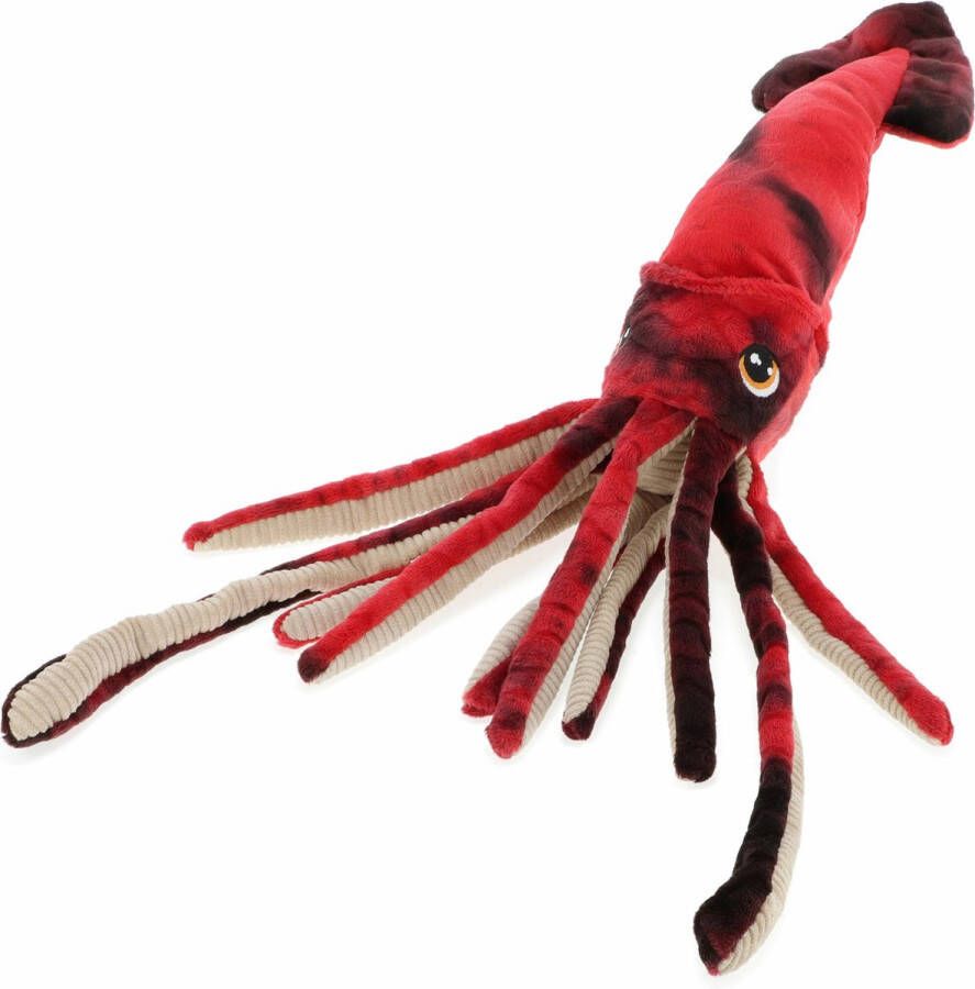 Keel Toys pluche inktvis octopus knuffeldier rood zwemmend 25 cm Knuffel zeedieren