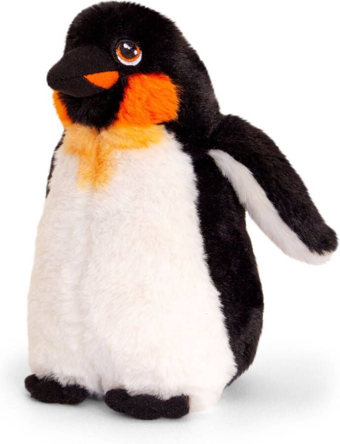 Keel Toys pluche keizers pinguin knuffeldier wit zwart staand 20 cm Knuffeldier