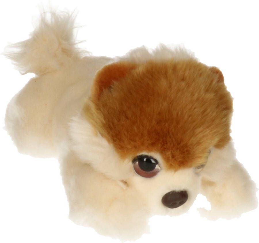 Keel Toys Pluche creme lichtbruine Pomeranian puppy honden knuffel 25 cm Knuffel huisdieren