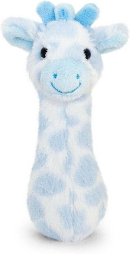 Keel Toys Rammelaar Giraffe Knuffel 15 cm BLAUW
