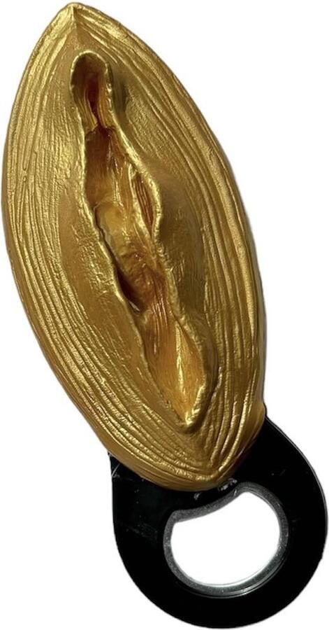 Keer Grappige gouden vagina vagijn flesopener