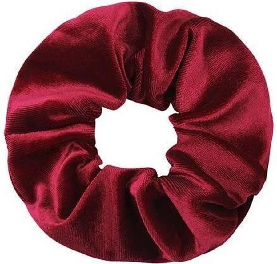 Keer Velvet scrunchie haarwokkel bordeaux rood