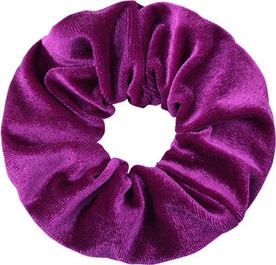 Keer Velvet scrunchie haarwokkel paars