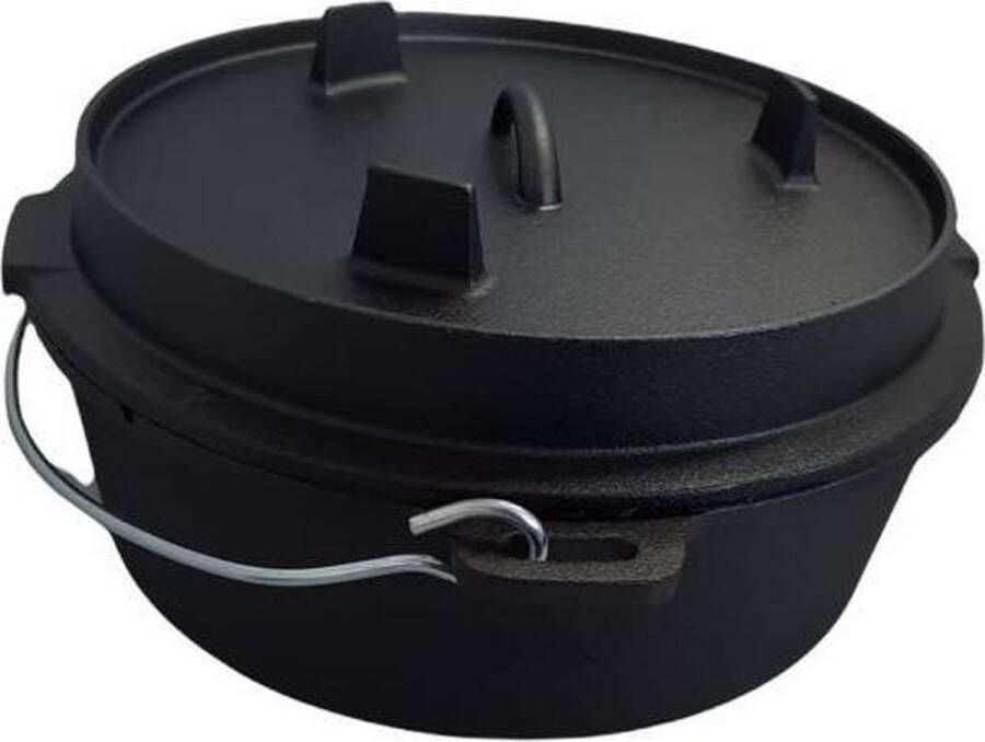 Keij Cast Iron Dutch Oven 6 QT pre seasoned 5 7 liter