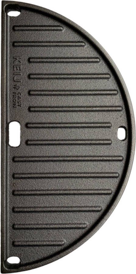 Keij Cast Iron Gietijzeren halve maan plaat Grillplaat Compact Kamado 15 inch kamado accessoires