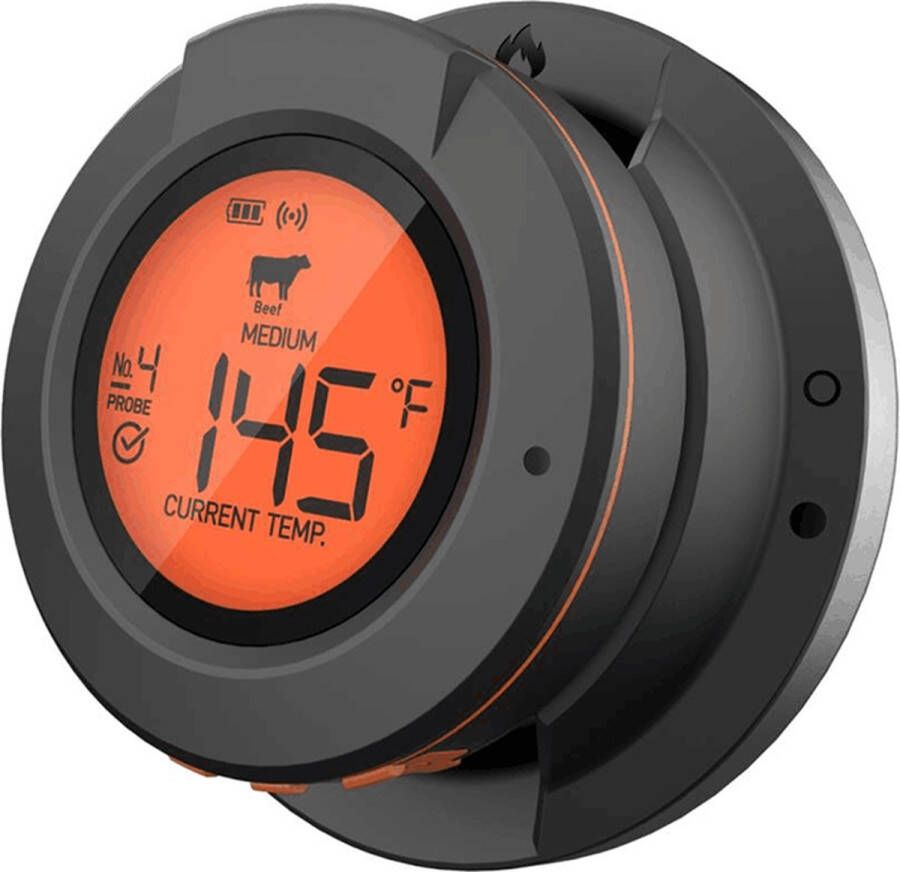 Keij Kamado Bluetooth Dome Smart thermometer incl. 2 Probes Kamado Accessoires Spatwaterdicht