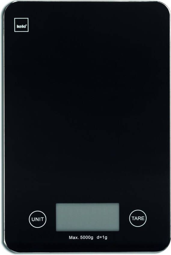 Kela Digitale keukenweegschaal zwart tot 5kg | Pinta