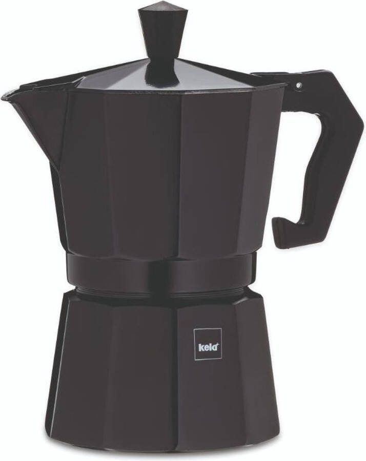 Kela Keuken Espressomaker 3-kops Zwart Kela Italia