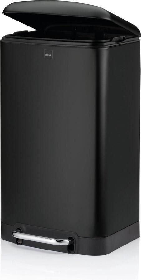 Kela Afvalemmer RVS Zwart 30 L | Davino