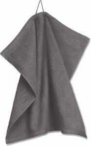 Kela Keukenhanddoek set van 2 donkergrijs | Tia