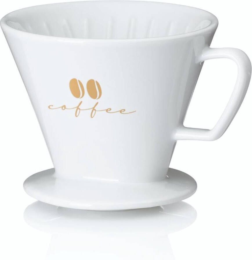 Kela Koffiefilterhouder S Porselein Wit | Excelsa