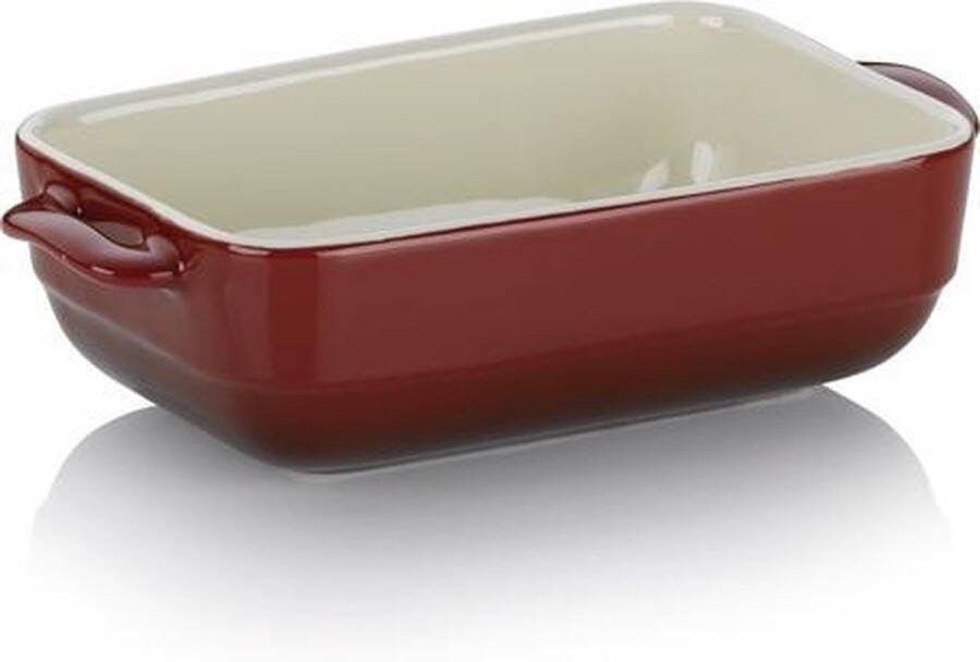 Kela Ovenschaal Keramiek Rood 22.5 cm x 12.5 cm Malin