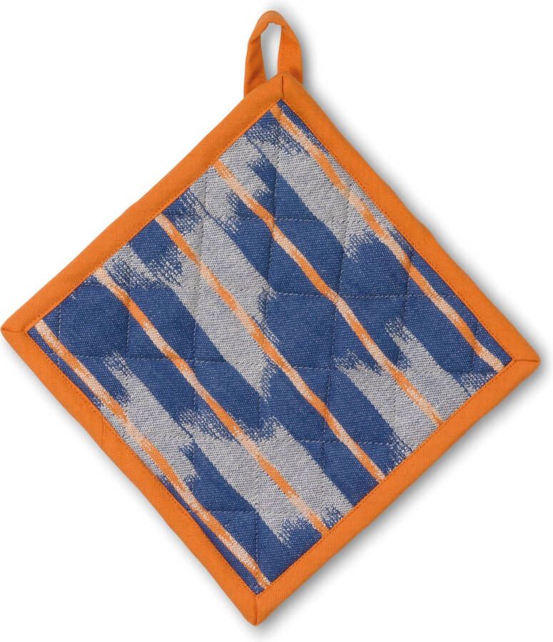 Kela Pannenlap Oranje Blauw | Ethno