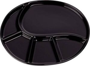 Kela Set van 4 Fonduebord 28 cm Zwart | Vroni